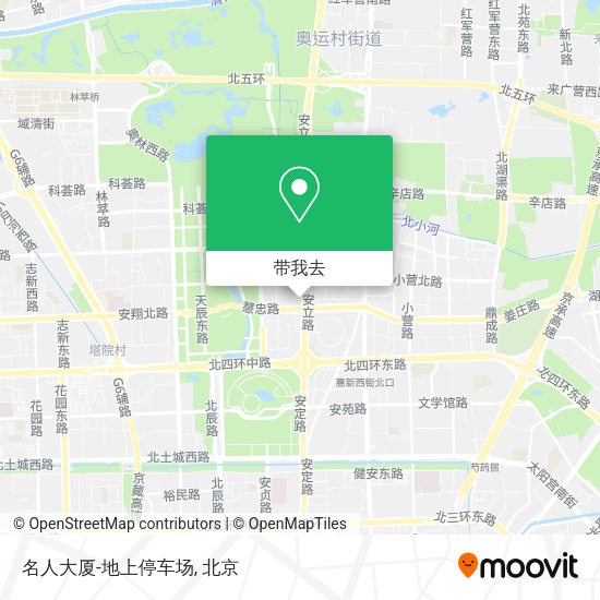 名人大厦-地上停车场地图