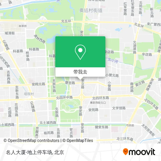 名人大厦-地上停车场地图