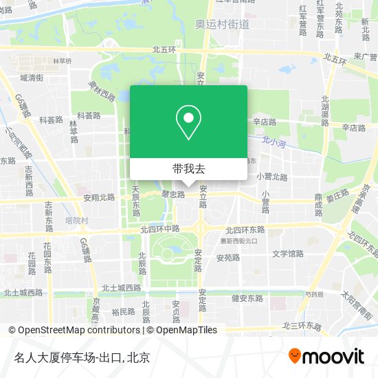 名人大厦停车场-出口地图