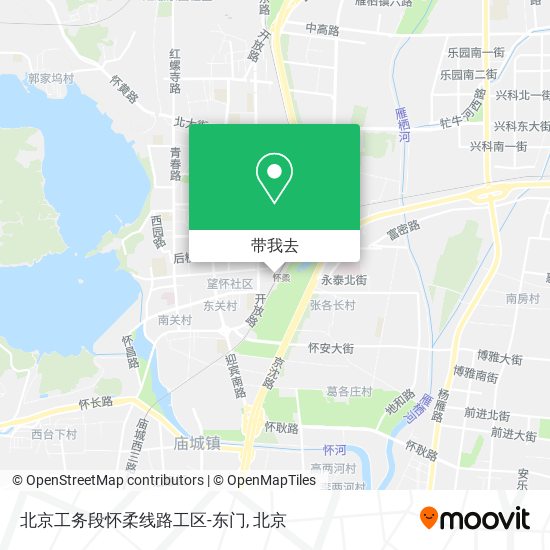 北京工务段怀柔线路工区-东门地图