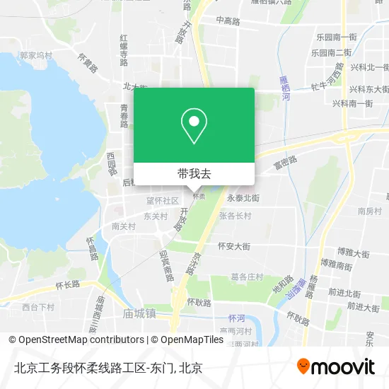 北京工务段怀柔线路工区-东门地图