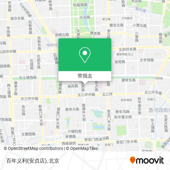 百年义利(安贞店)地图