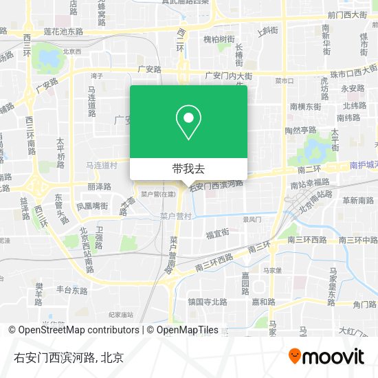 右安门西滨河路地图