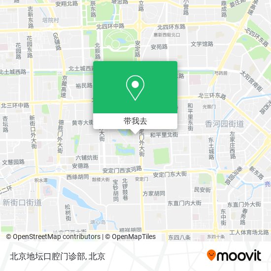 北京地坛口腔门诊部地图
