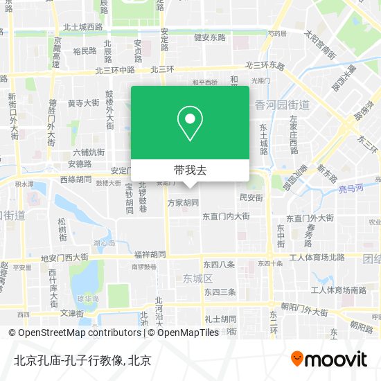 北京孔庙-孔子行教像地图