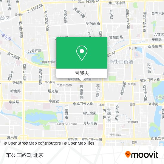 车公庄路口地图