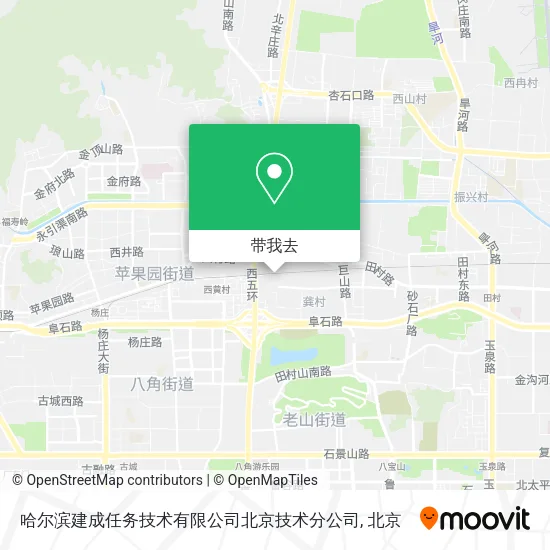 哈尔滨建成任务技术有限公司北京技术分公司地图