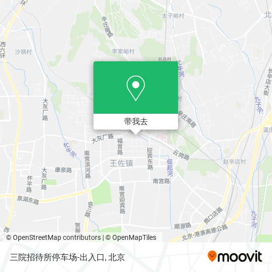 三院招待所停车场-出入口地图