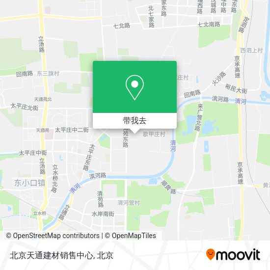 北京天通建材销售中心地图