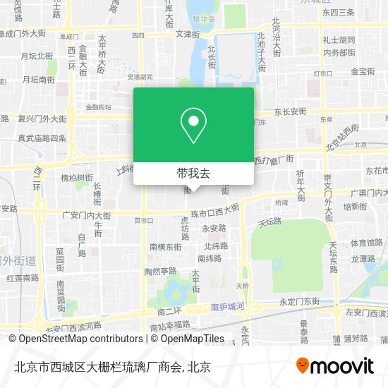 北京市西城区大栅栏琉璃厂商会地图