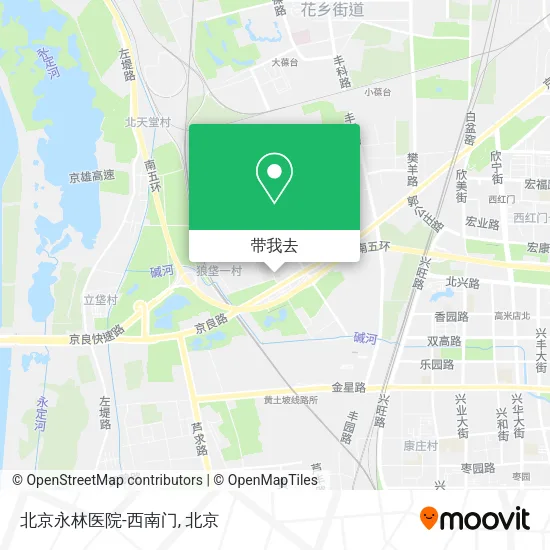 北京永林医院-西南门地图