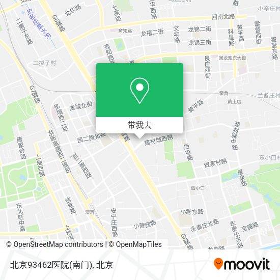 北京93462医院(南门)地图