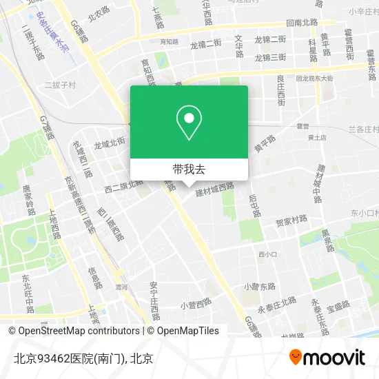 北京93462医院(南门)地图