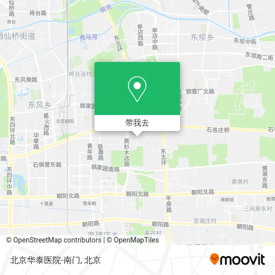 北京华泰医院-南门地图