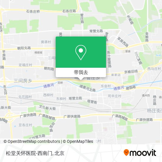 松堂关怀医院-西南门地图