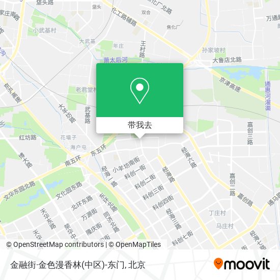 金融街·金色漫香林(中区)-东门地图