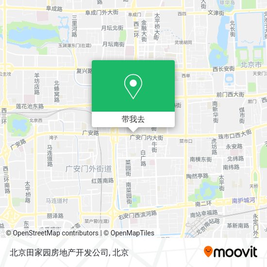 北京田家园房地产开发公司地图