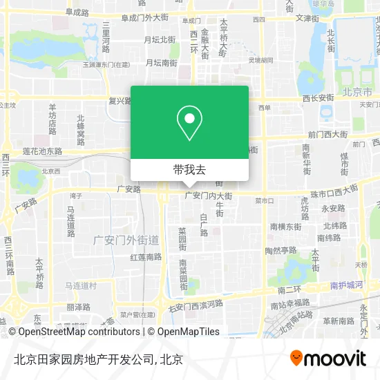 北京田家园房地产开发公司地图