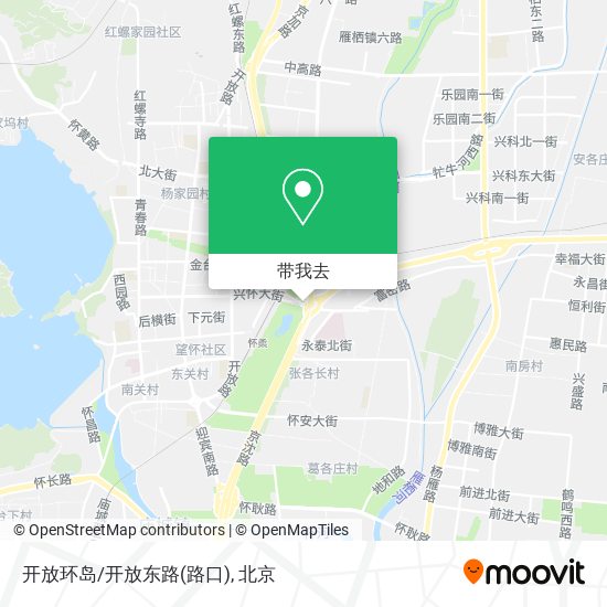开放环岛/开放东路(路口)地图