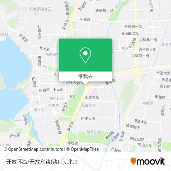 开放环岛/开放东路(路口)地图