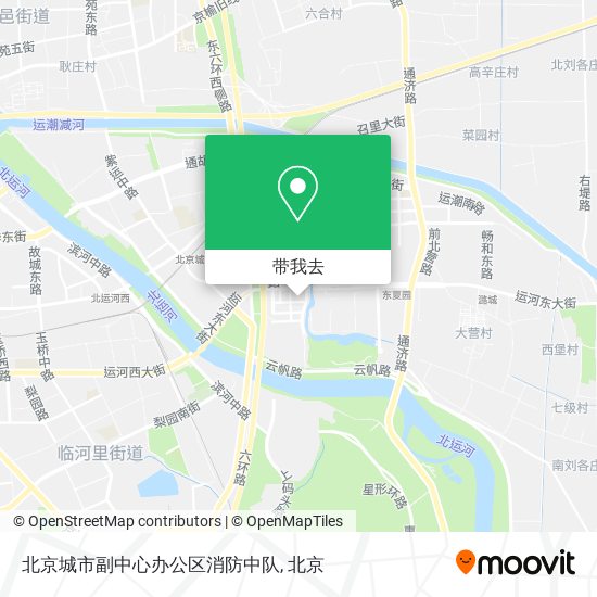 北京城市副中心办公区消防中队地图