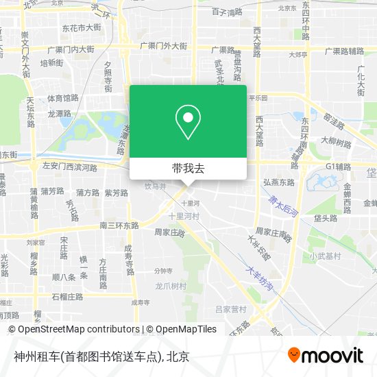 神州租车(首都图书馆送车点)地图