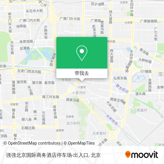 强强北京国际商务酒店停车场-出入口地图