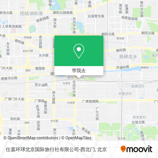 仕嘉环球北京国际旅行社有限公司-西北门地图