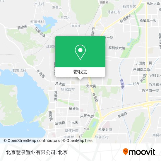 北京慧泉置业有限公司地图