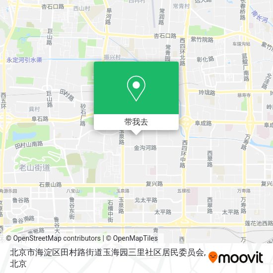 北京市海淀区田村路街道玉海园三里社区居民委员会地图