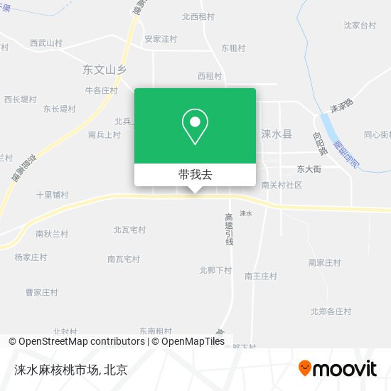 涞水麻核桃市场地图