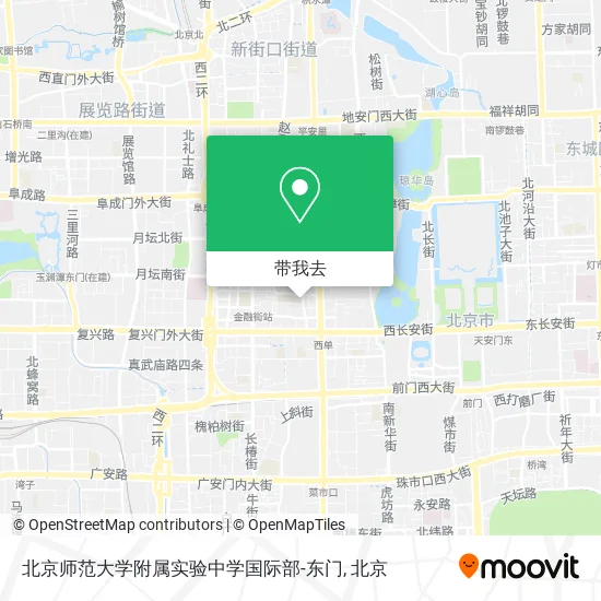 北京师范大学附属实验中学国际部-东门地图