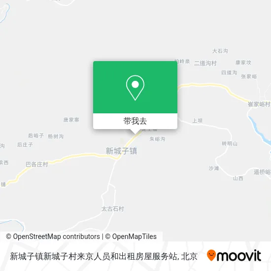 新城子镇新城子村来京人员和出租房屋服务站地图