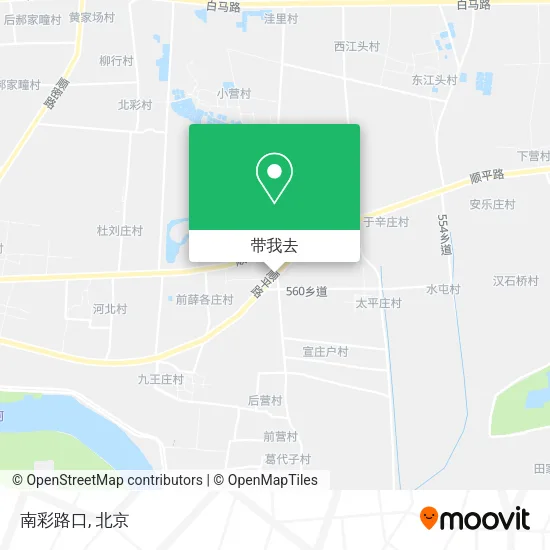 南彩路口地图