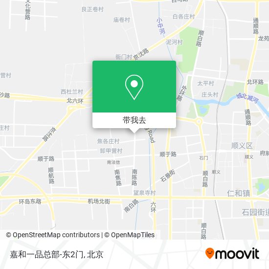 嘉和一品总部-东2门地图