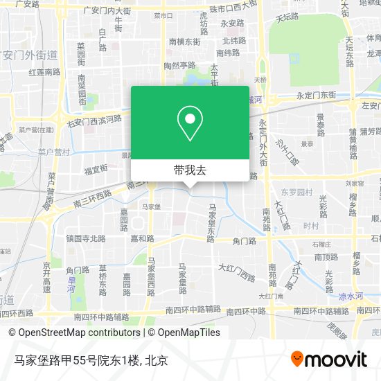 马家堡路甲55号院东1楼地图