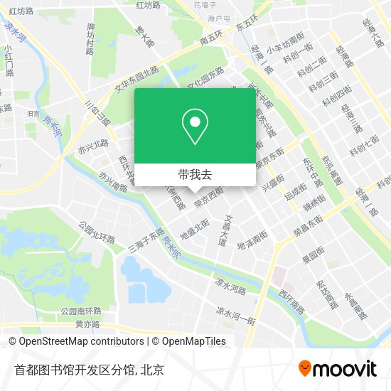 首都图书馆开发区分馆地图