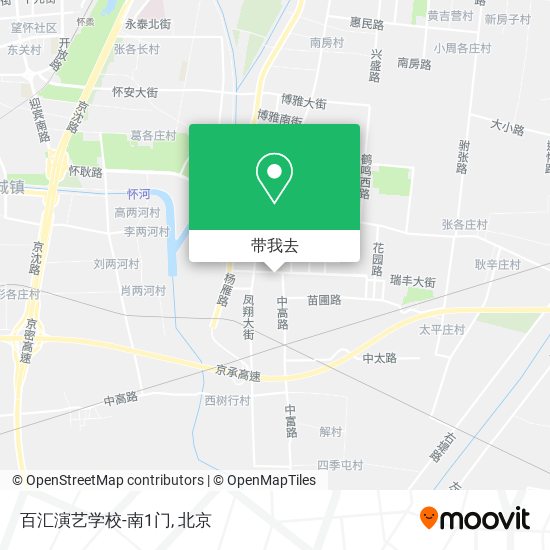 百汇演艺学校-南1门地图