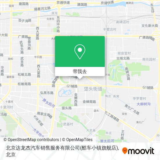 北京达龙杰汽车销售服务有限公司(酷车小镇旗舰店)地图