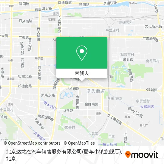 北京达龙杰汽车销售服务有限公司(酷车小镇旗舰店)地图