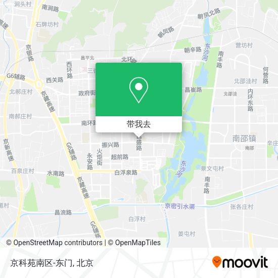 京科苑南区-东门地图