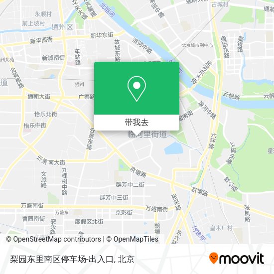 梨园东里南区停车场-出入口地图