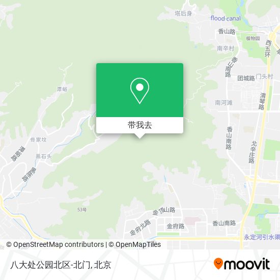 八大处公园北区-北门地图