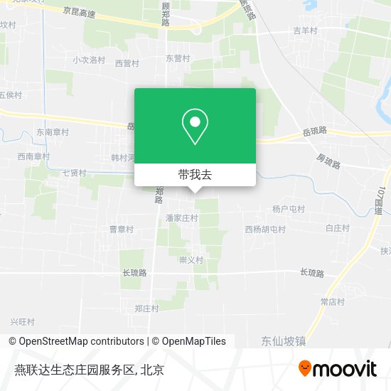燕联达生态庄园服务区地图
