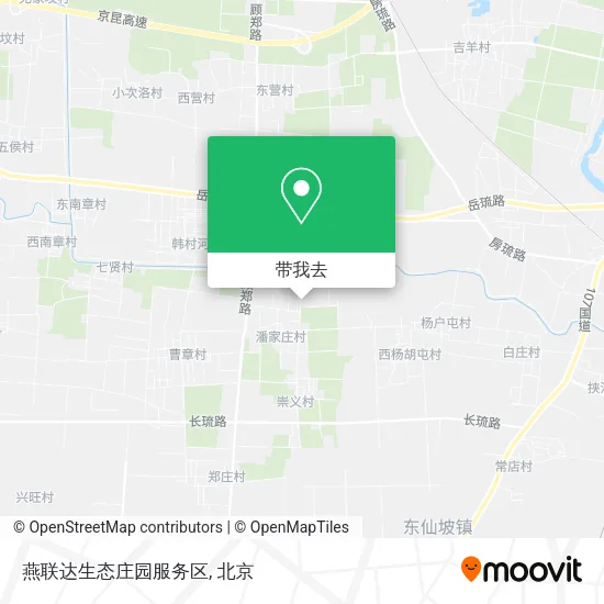 燕联达生态庄园服务区地图
