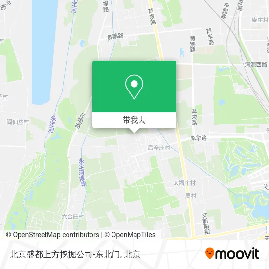北京盛都上方挖掘公司-东北门地图