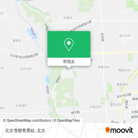 北京雪都售票处地图