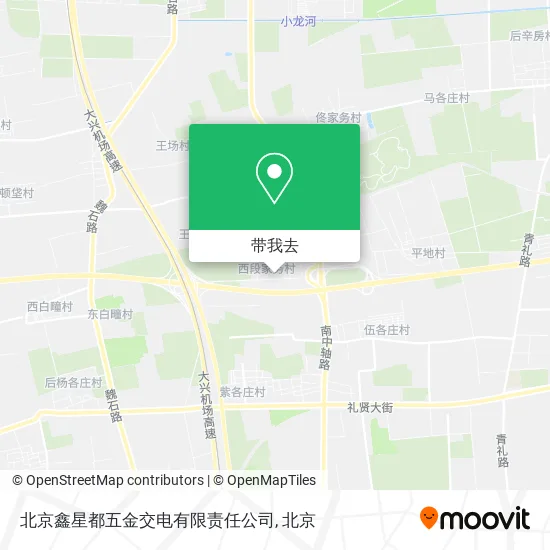 北京鑫星都五金交电有限责任公司地图