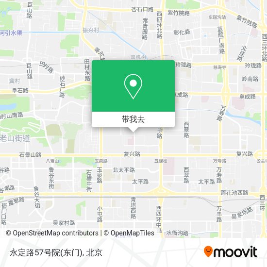 永定路57号院(东门)地图