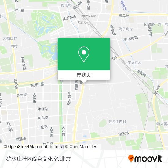 矿林庄社区综合文化室地图